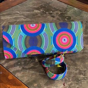 Hand made African Fabric clutch